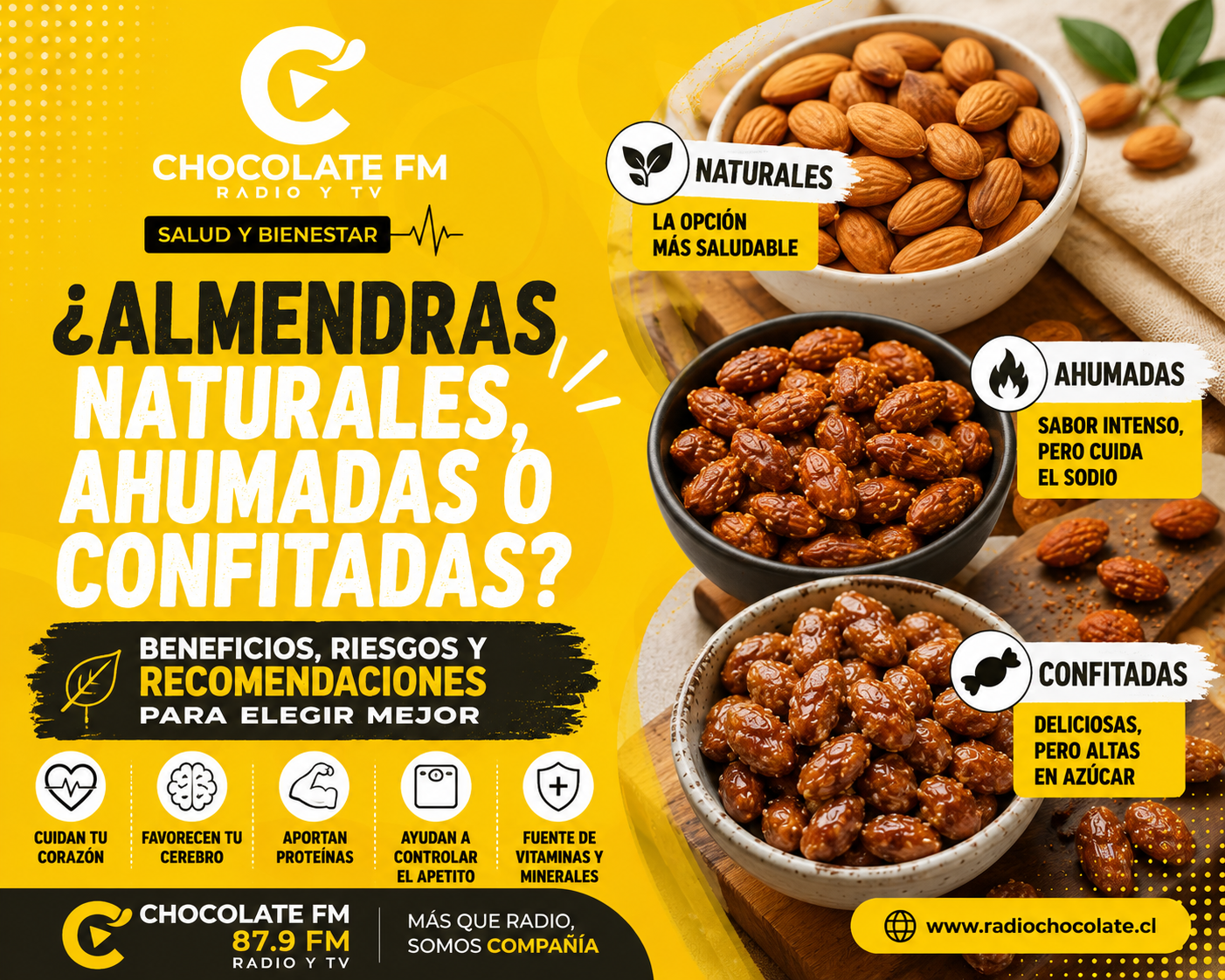 ¿Almendras naturales, ahumadas o confitadas? La guía definitiva para elegir la mejor opción